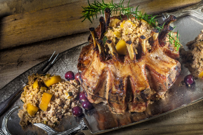 Perfect pork presentation in a Cajun recipe. (All photos credit: George Graham)