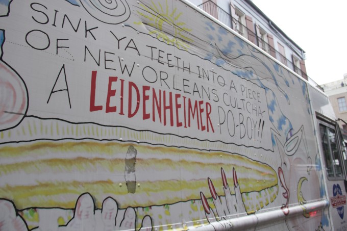 Leidenheimer truck delivering bread for the perfect roast beef po'boy.