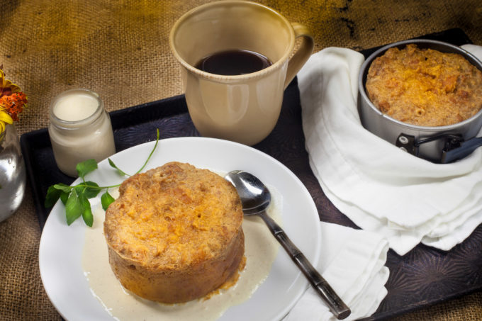 Donut Bread Pudding Custardy Donut Bread Pudding made with glazed Meche's donuts--a Cajun recipe favorite. (All photos credit: George Graham)