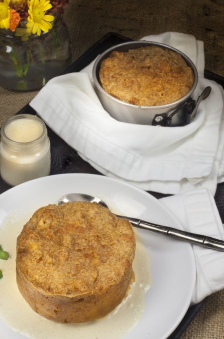 Donut Bread Pudding plate Sweet dreams--this Donut Bread Pudding recipe will have you napping.