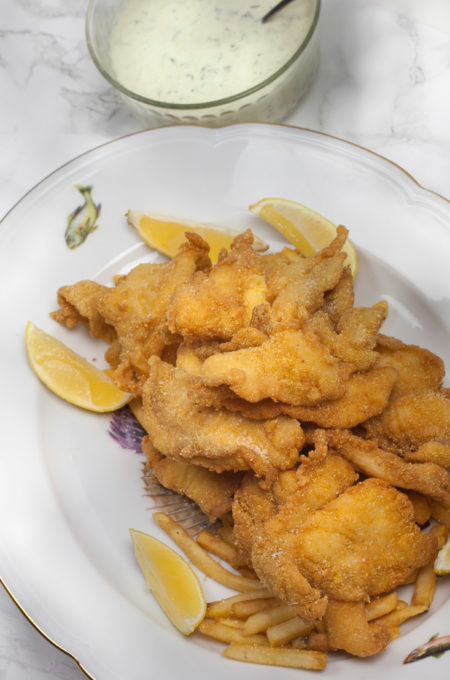 Thin-Cut Fried Catfish platter Catfish doesn't get any better than this in this easy Thin-Cut Fried Catfish recipe!