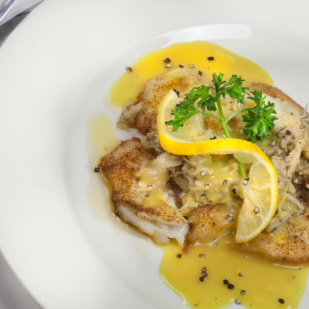 Flounder with crabmeat is a classic Cajun recipe.