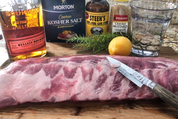 Salt brining brings flavor to this recipe, and I add bourbon to mine.