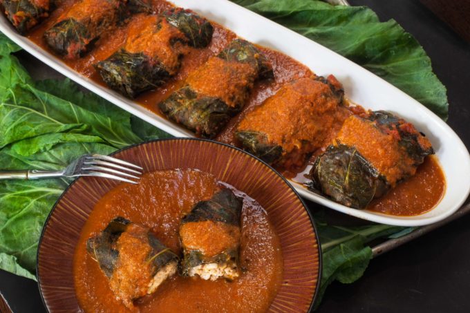 Bundles of flavor, these Stuffed Collard Rolls are easy and delicious. (All photos credit: George Graham)
