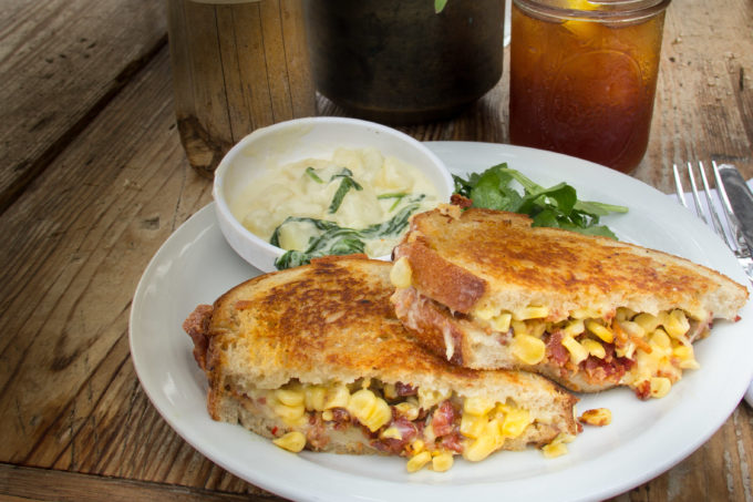 With a crispy finish, this Griddled Corn Panini combines the freshest summer ingredients. (All photos credit: George Graham)