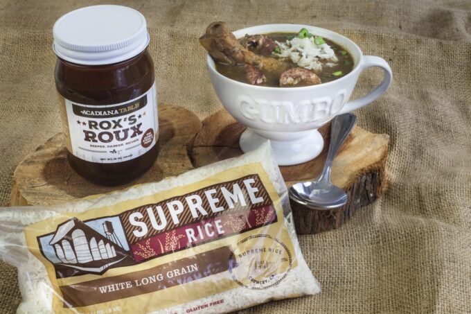 Rox's Roux and Supreme Rice: A match made in gumbo heaven. (All photo credit: George Graham)