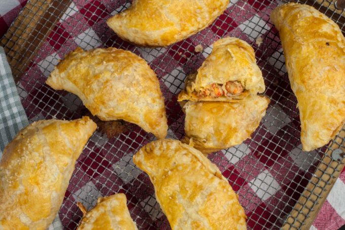 Crispy pastry surrounds a spicy crawfish filling in these classic Crawfish Hand Pies. (All photos credit: George Graham)