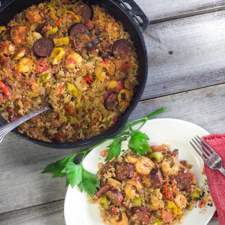 Deer Sausage and Shrimp Jambalaya