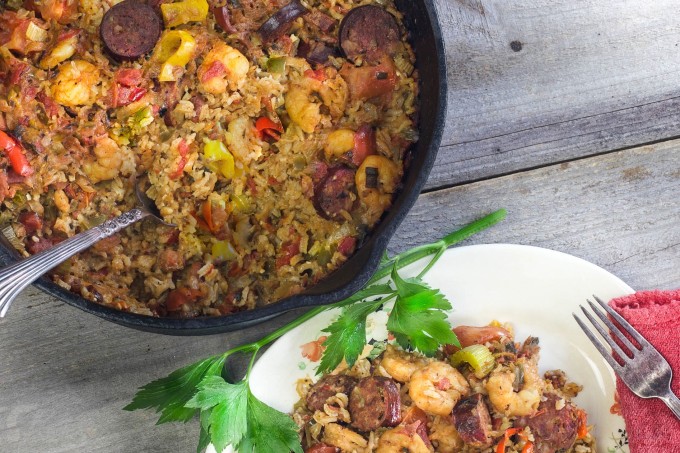 Smoked deer sausage takes center stage with Gulf shrimp in this Creole combination. (All photos credit: George Graham)
