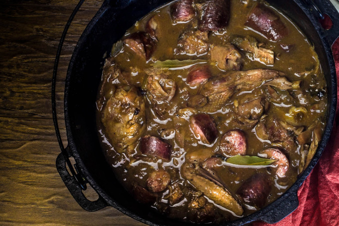 Guinea gumbo is an old-school Cajun recipe. 