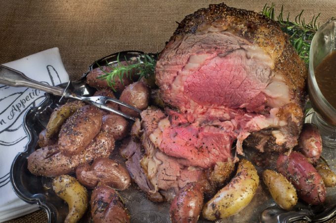 Rubbed and roasted to a perfect medium rare, this Coffee-Rubbed Prime Rib is a memorable dining experience. (Photo credit: George Graham)