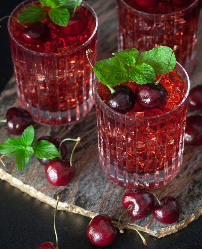 Over ice or straight up, Cherry Bounce will cheer you up.