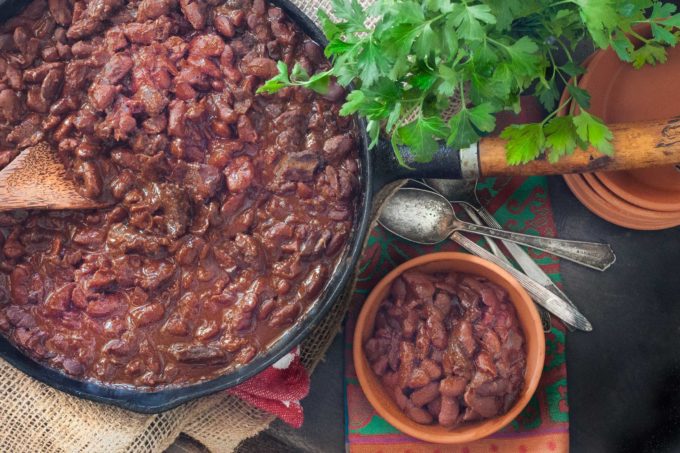 Backyard Beans Bursting with flavor, these Backyard Beans are magical when cooked with Richard's Pickled Pork. (All photos credit; George Graham)