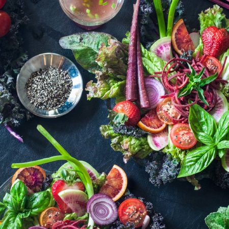 Light, delicious, and healthy is the best description of this Farmers Market Salad. (All photos credit: George Graham)