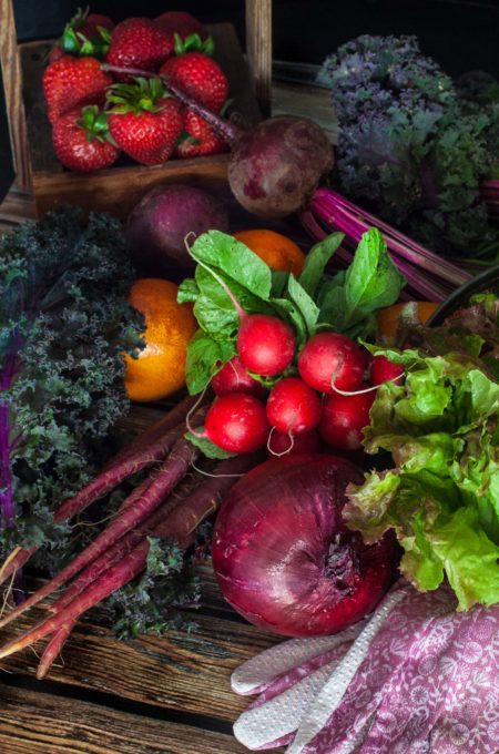 Fresh local produce is the healthy foundation for this Farmers Market salad.