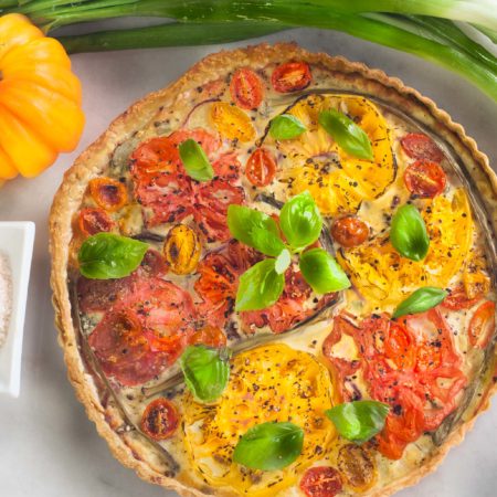 Bursting with fresh flavors, this Tomato Cheese Tart is a celebration of springtime. (All photos credit: George Graham)