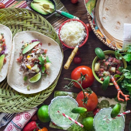 Pulled Pork Tacos with Creole Crema