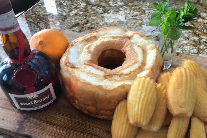 cake ingredients for Raspberry Trifle Sponge cake and madeleine cookies can be bought in most supermarkets.