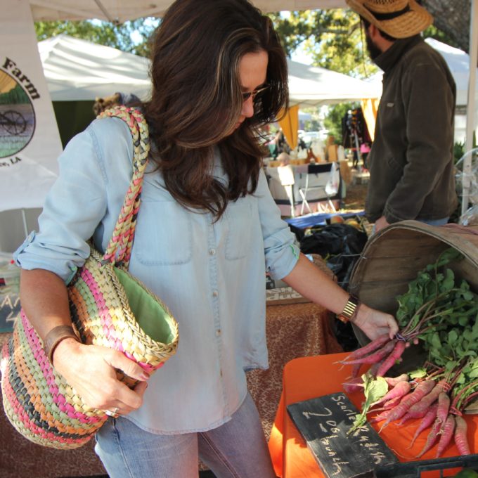 Rox fills our market bag.