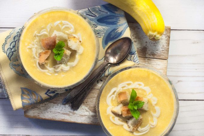 With just a kiss of spice, the bright vegetable flavors shine in the Summer Squash Soup. (All photos credit: George Graham)