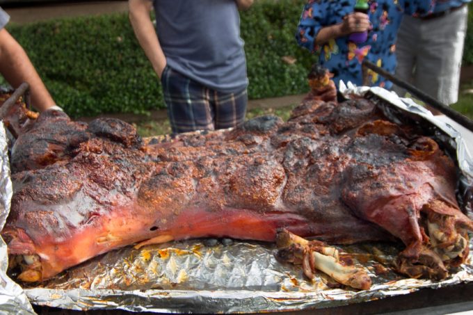 Whole suckling pig roasted to perfection. (All photos credit: George Graham)