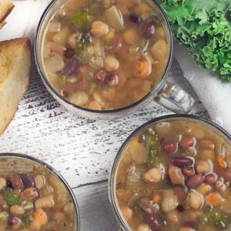 This 5-Bean Kale Soup delivers a wallop of flavor. (All photos credit: George Graham)