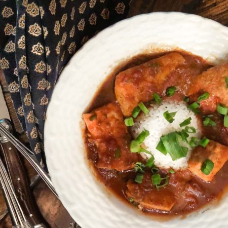 A classic South Louisiana recipe, Redfish Sauce Piquante is rich with tomatoes and spice. (All photos credit: George Graham)