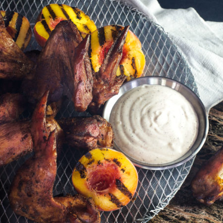 Smoky and meaty, these wings take flight with the addition of my Alabama white sauce. (All photos credit: George Graham)