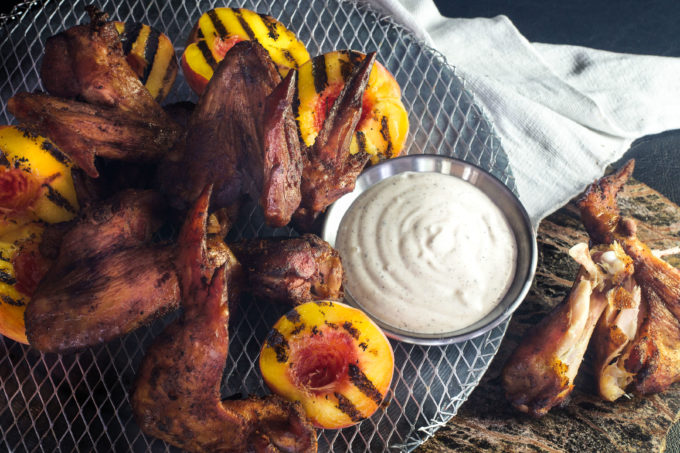 Smoky and meaty, these wings take flight with the addition of my Alabama white sauce. (All photos credit: George Graham)