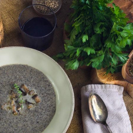 This hearty Mushroom Soup packs a heavy dose of flavor. (All photos credit: George Graham)