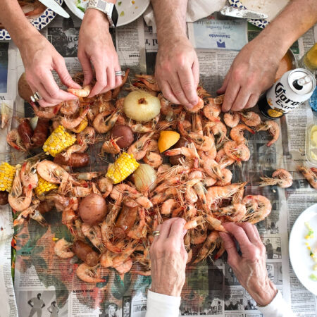 A spicy shrimp boil is one of the best ways to enjoy Louisiana shrimp. (Photo credit: George Graham)