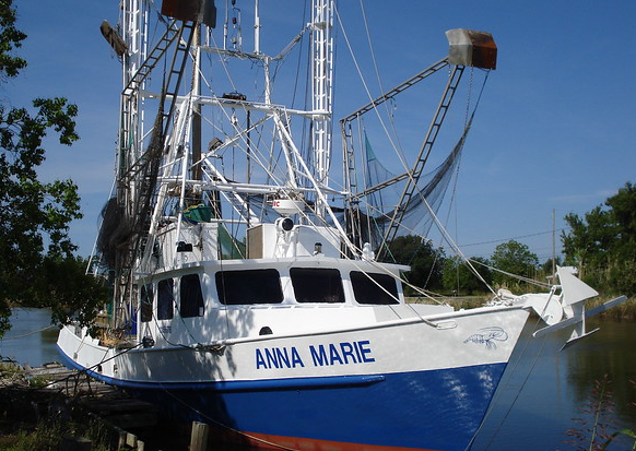 The Anna Marie has state-of-the-art plate-freezing units on board. )Photo credit: Internet archive)
