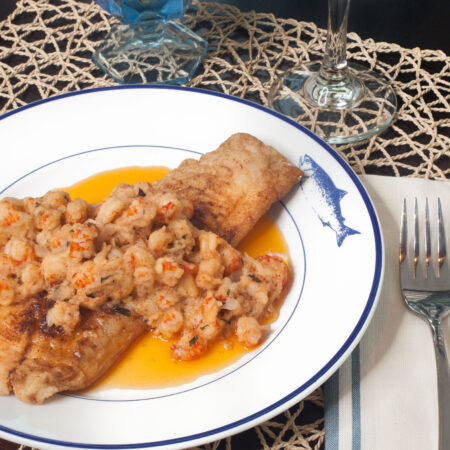 Black Drum Menuière with Louisiana Crawfish