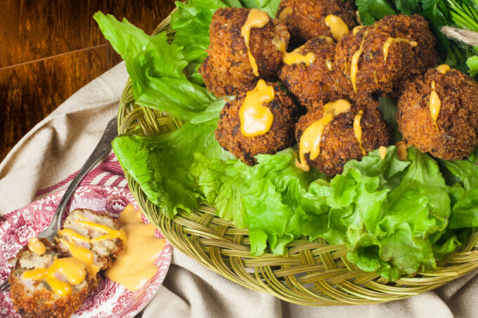 Shrimp Boulettes are a Cajun delight. (All photos credit: George Graham)