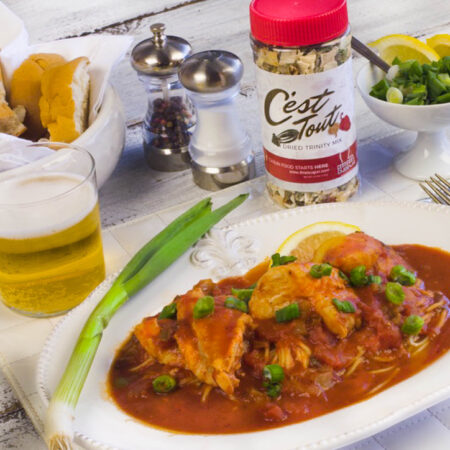 C'est Tout Dried Trinity Mix makes this Catfish Creole recipe quick and easy. (Photo credit George Graham)